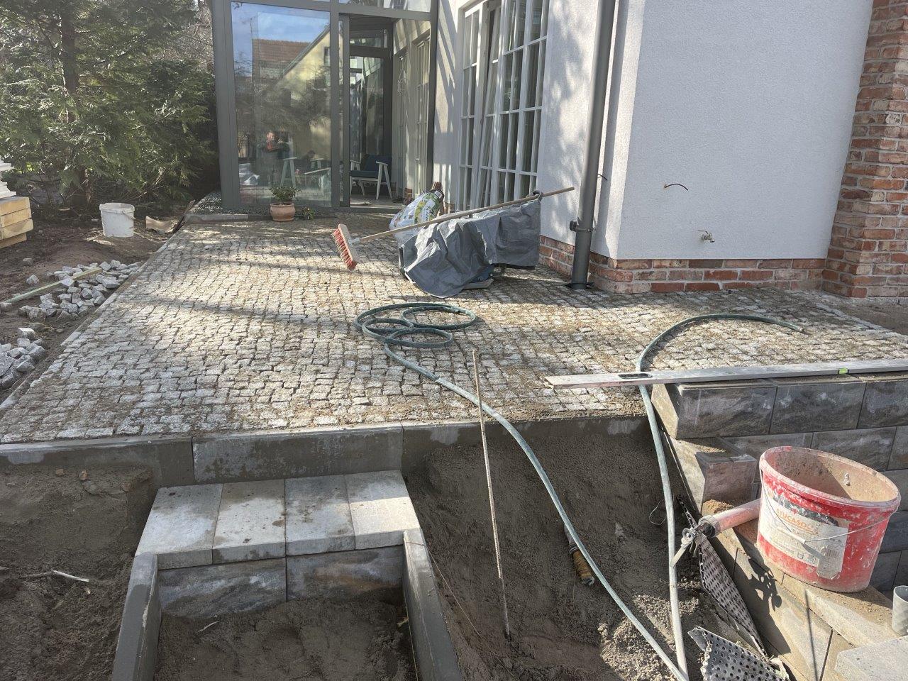 Taras z kostki granitowej ROMBUD